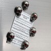 SkullCraft Stylish Skull Refrigerator Magnets - Gothic Metal Decor with