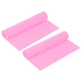 QUARKZMAN Foam Board 50 x 30 cm EVA Foam Roll 1 mm Thickness 2 Pieces Foam Rubber Panels Cushion Pad Foam Panels for Crafts DIY Cosplay Modeling Rose Red