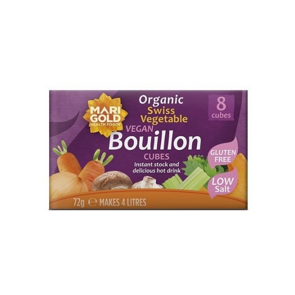Marigold Swiss Vegetable Bouillon Low Salt Purple Cubes 72g