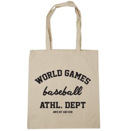 Hippowarehouse World Games Baseball Athl. Dept AW15 Hit and Run Tote Shopping Gym Beach Bag 42cm x38cm, 10 litres