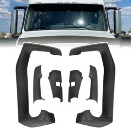 Kojem Mirror Arm Cover Compatible With 2004-2023 Volvo VNL Truck Driver & Passenger Side Durable Black