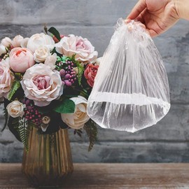 Disposable Shower Cap, Waterproof Transparent Plastic Shower Cap, Hair Protection Hair Cap for Salon, Spa, Travel, Hotel, Shower, Braids, Transparent - 100 Pieces