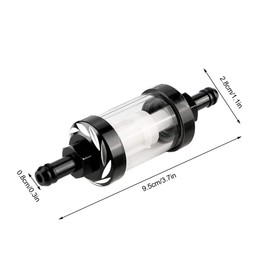 Motorcycle Petrol Filter Gas Inline Fuel Filter, Universal Fuel Filter 8 mm Petrol Oil Fuel Filter for Motorcycle Car ATV