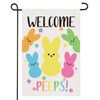 Easter Decor Double Sided Welcome Easter Bunny Garden Flag 12x18