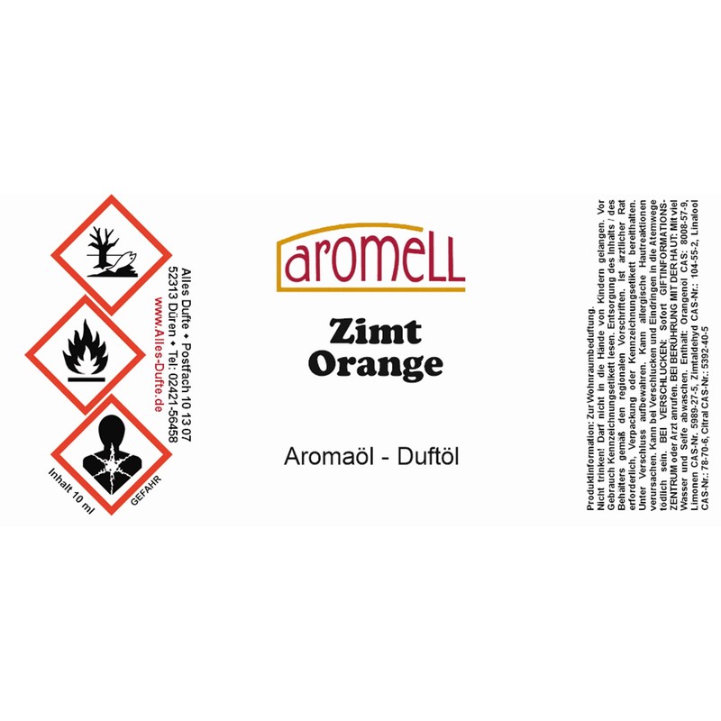 Cinnamon Orange Aroma Oil 10ml