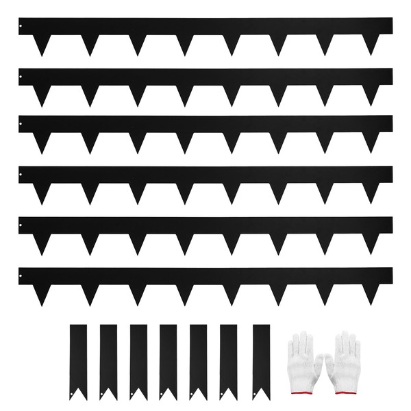 Hugeleaf Metal Landscape Edging, 40” L x 4.5” H Metal