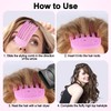 2pcs Fluffy Bangs Styling Comb, Plastic Wind Shaping Styling Comb