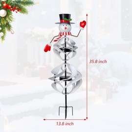 MUMTOP Wind Spinners Outdoor Metal 6.5 FT Large Two-Way Wind Sculptures for Patio Yard and Garden Decor