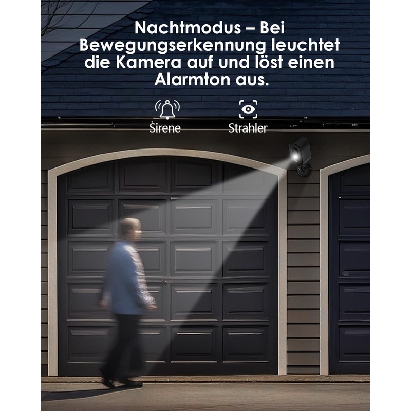 CZEview Outdoor Security Camera, Waterproof Surveillance (Black)