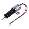 Demfec 12V 3 Wires Shut Down Solenoid Compatible with Woodward