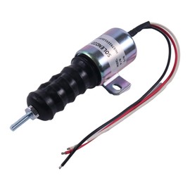 Demfec 12V 3 Wires Shut Down Solenoid Compatible with Woodward Replaces SA-3978 1751ES-12E2UC3B2S5