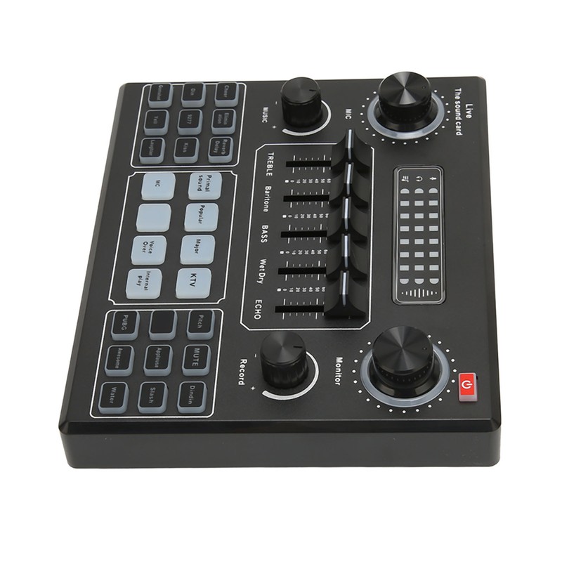 Live Sound Card Multiple Sound Effects Voice Changing External Mini