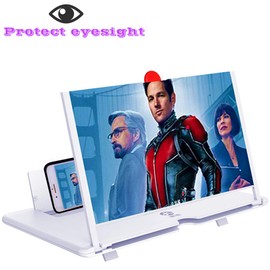 12" screen magnifier amplifier, new generation mobile phone holder 3D HD mobile video amplifier, projection amplifier support X / 8/8 Plus / 7/7 Plus / 6 / 6s / 6 Plus / 6s Plus and all other smar