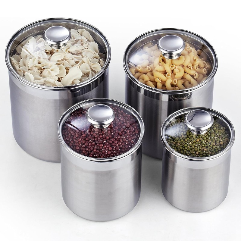 Cooks Standard Stainless Steel Food Jar Storage Canister Set Medium