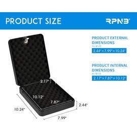 RPNB Gun Safe, Security Safe Lock Box, Portable Safe, Handgun Safe, Key Lock Box