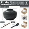 Niturceal Ceramic Ramen Bowl Set Ramen Noodle Bowl with Lid