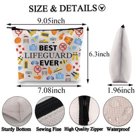 PLITI Lifeguard Gifts Life Preserver Thank You Gift Best Lifeguard Ever Survival Kit Lifeguard Swimming Pool Guard Gift, Best Lifeguard Bagu, Fashionable