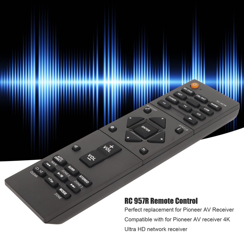 RC 957R Remote Control Replace for Pioneer VSXLX102 VSXLX302 VSX832