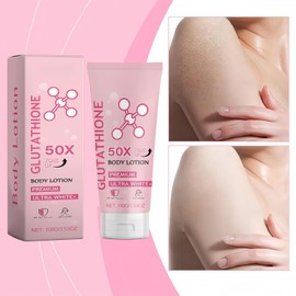 TQIUH Glutathione 50x Tone Up Body Lotion, Moisturizing and Soft Skin All Over Body Scented Body Lotion (2pcs)