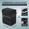 Zukida Car Trash Can, Car Storage Case, Waterproof Car Trash
