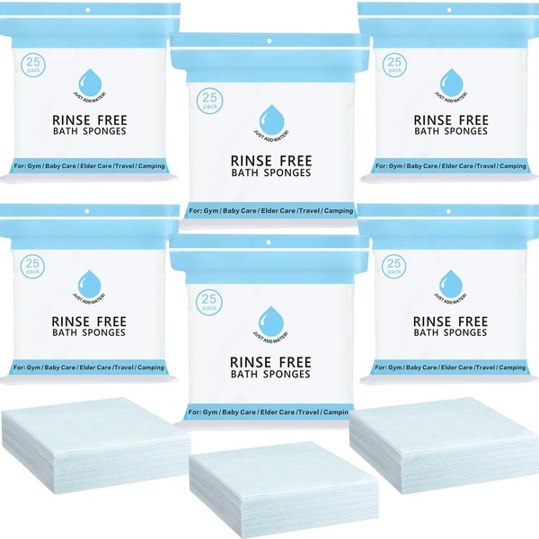 VitalCozy Rinse Free Bathing Wipes Bulk Sponges Bath Wipes All