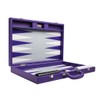 19-inch Premium Backgammon Set - Large Size - Purple Board