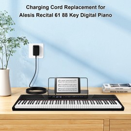 VIFOCUFY AC Adapter Power Cord for Alesis Recital 61 88 Key Digital Piano 7101215 7-10-1215 7-101215 710-1215 Charger Replacement Power Supply with UL Listed