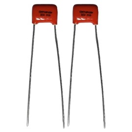 Condensador de tono de guitarra naranja | 0.022µF 100V | Tipo 716P | Paquete de 2