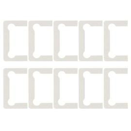 uxcell 10Pcs Glass Hinge Gasket, Shower Doors Hinge Rubber Glass Hinge Replacement Parts Gasket Glass Hinge for Glass Door Cupboard Showcase Cabinet Door, White