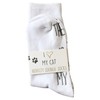 bring me socks CAT1 Socks, White/Grey, One Size