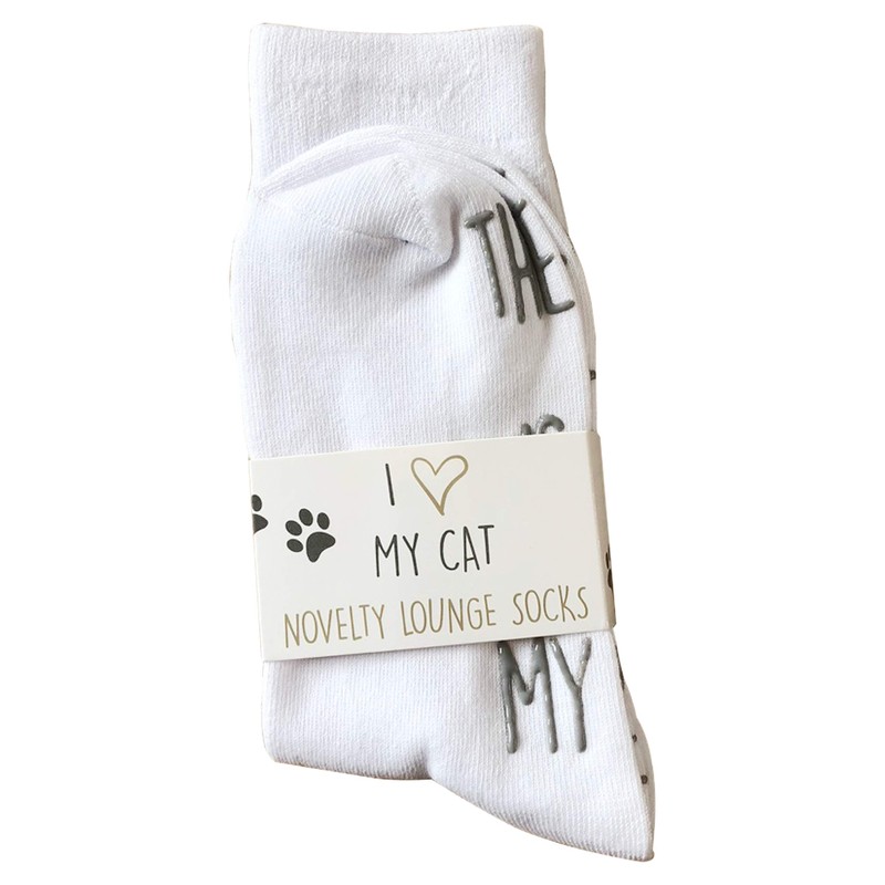 bring me socks CAT1 Socks, White/Grey, One Size