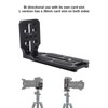 DSLR Camera L Bracket Quick Release Plate Vertical Tripod Quick
