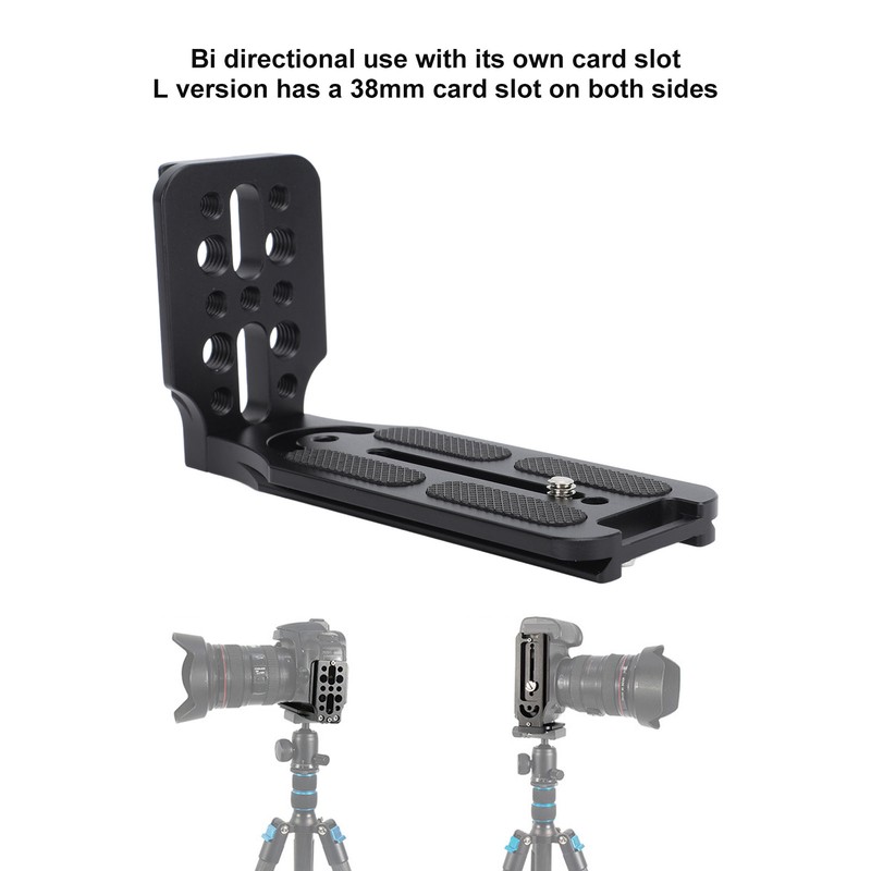 DSLR Camera L Bracket Quick Release Plate Vertical Tripod Quick