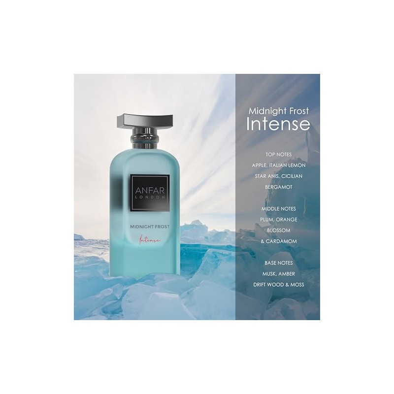 Anfar London Midnight Frost Intense, Pour Homme, Perfume Extrait de
