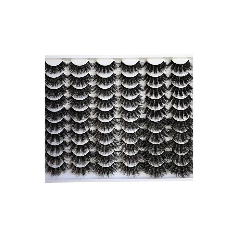 30 Pestañas Postizas 3d Magnéticas Negro 6 Estilos 10-20mm