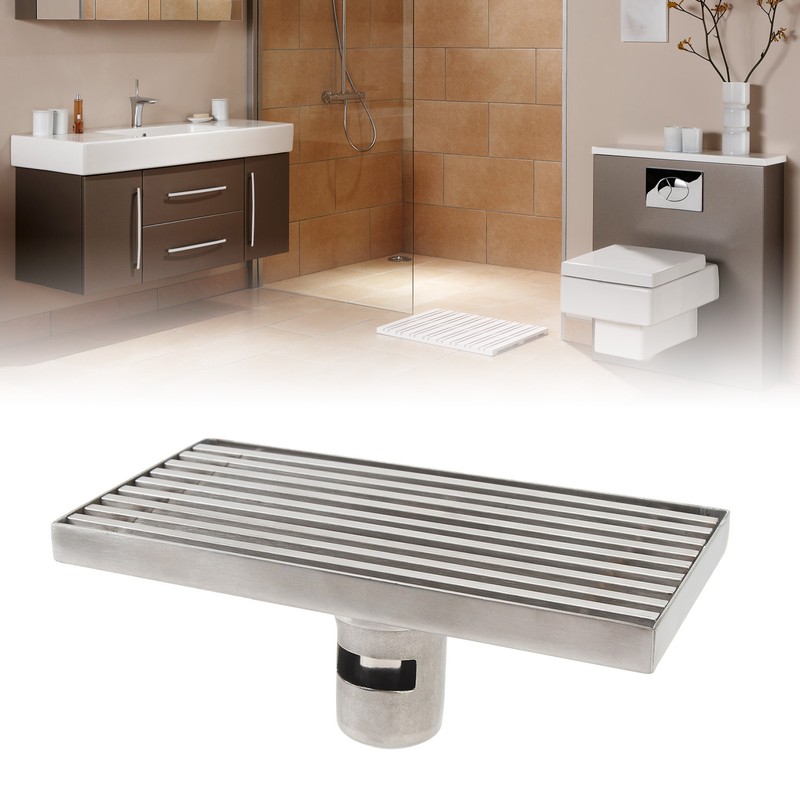 304 Stainless Steel Linear Shower Drain Thickened Lengthened 8 Inch