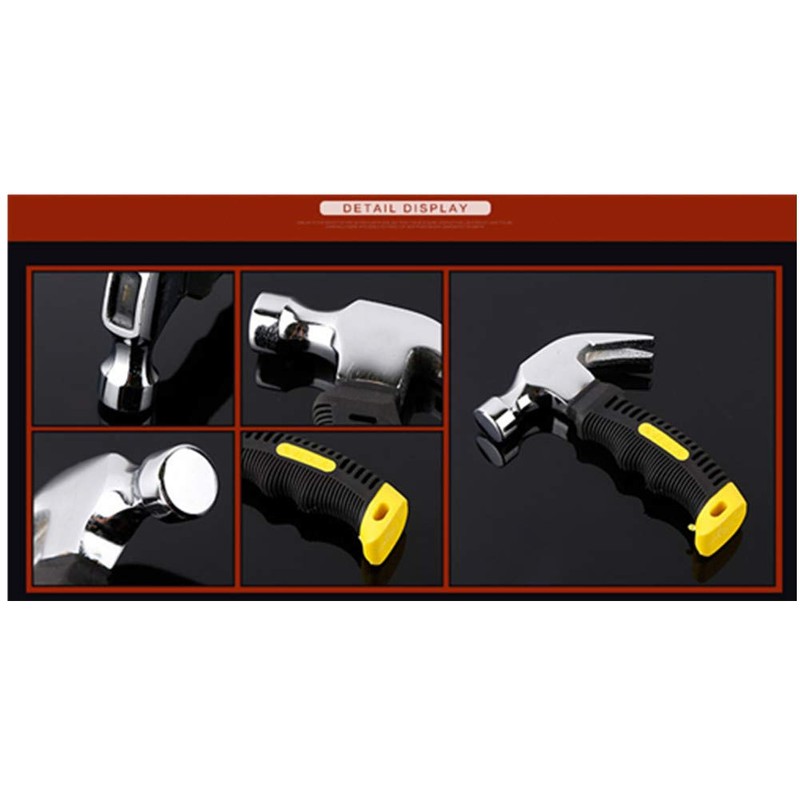 8 OZ Stubby Claw Hammer with Magnetic Nail Starter, Woodworking