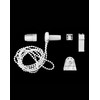QWORK® 17 mm Roller Blind Bracket, Roller Blind Clamp-Fix, Replacement
