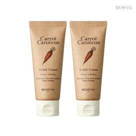 Bulletinash Partners Skinfood Trouble Care Moisture Supply Carrot Carotene Relief Cream 70ml x 2 / 스킨푸드 트러블케어 수분공급 캐롯 카로틴 릴리프 크림 70ml 2개