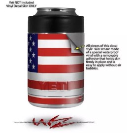 WraptorSkinz Skin for Yeti RTIC Can USA American Flag 01 COLSTER NOT INCLUDED