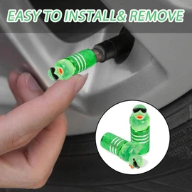 4Pack Cute Pig Tire Valve Stem Caps Pig Car Accessories Aluminum Alloy Rust-Proof Universal Dust Covers Tire Air Cap for Car,SUV,Bike,Motorcycle,Interesting Practical Tire Decor,Pigs Gifts Decor