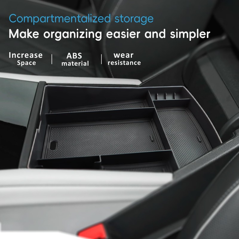 MARCHFA Center Console Organizer Tray Compatible for 2026 Volkswagen VW