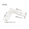 sourcing map Flat Angle Bracket Plate L Shape Repair Joining