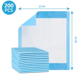 Henry Schein Disposable Underpads 23'' x 24'' (200-Count) Incontinence Pads, Bed Covers, Puppy Training | Thick, Super Absorbent Protection for Kids, Adults, Elderly | Liquid, Urine, Accidents