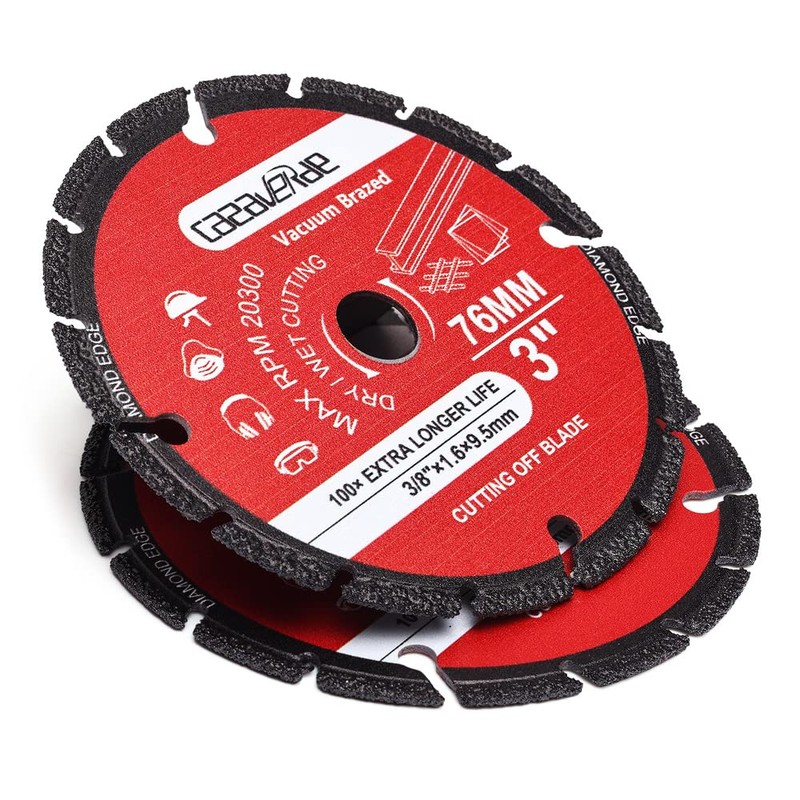Casaverde 2 Pack 3" Metal Cutting Diamond Blade with 3/8"
