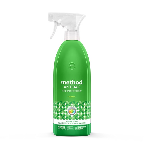 Method Antibacterial All-Purpose Cleaner Spray, Bamboo, Kills 99.9% of Household Germs, 28 Fl Oz