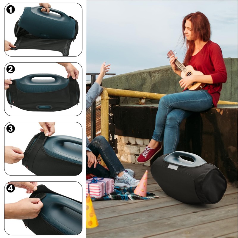 TXEsign Speaker Cover for JBL Boombox 4, Mesh Slip Cover