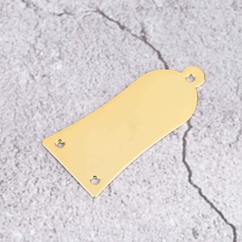 3-Hole Metal Truss Rod Cover Triangle Shape Gold Guitar Replacement
