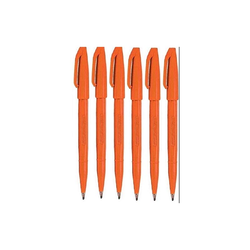 Pentel Orange Original Sign Pen S520 Fibre Tip Marker Pens