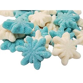 Gummi Christmas Glitter Snowflakes 2.2 Pounds Xmas Gummy Candy Bulk-FRESH
